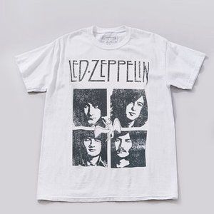 Led Zeppelin Photos metal rock Official T-Shirt M/L fits L NWT